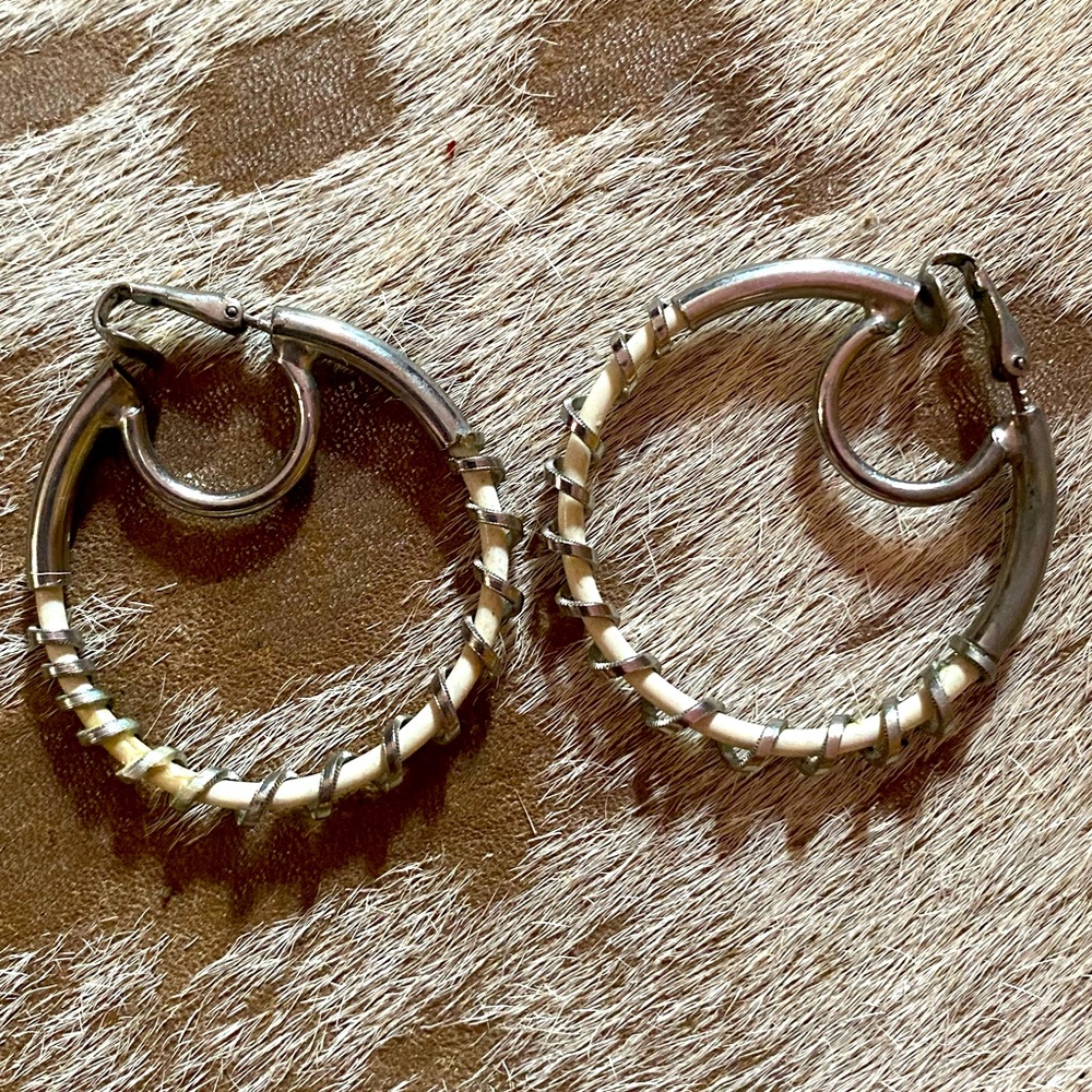 Vintage Fake Earrings or Gauged Ear Hoops